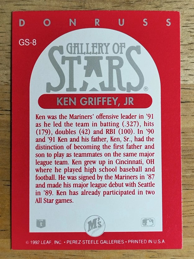 1992 Triple Play Gallery #GS8 Ken Griffey Jr.