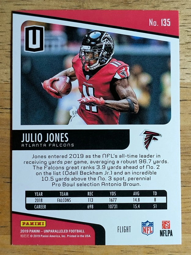 2019 Panini Unparalleled Flight #135 Julio Jones