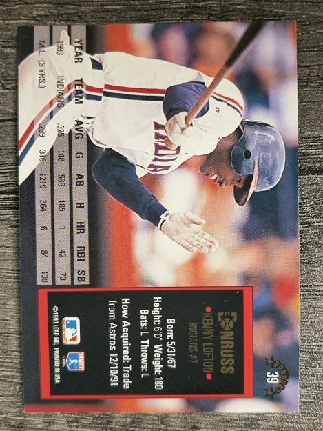1994 Donruss #39 Kenny Lofton