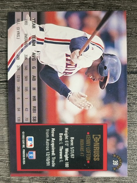 1994 Donruss #39 Kenny Lofton