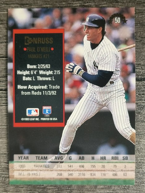 1994 Donruss #50 Paul O'Neill