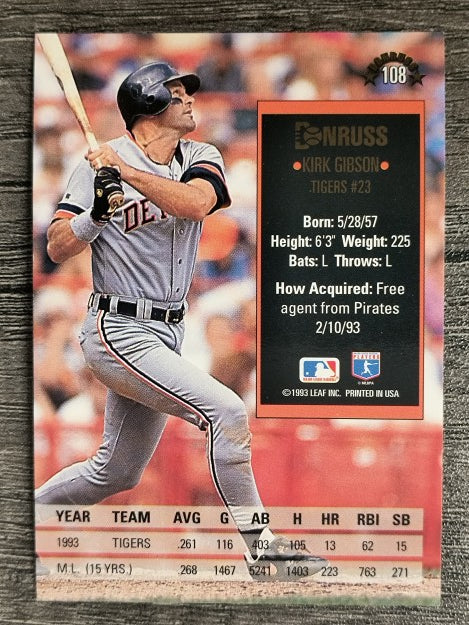 1994 Donruss #108 Kirk Gibson