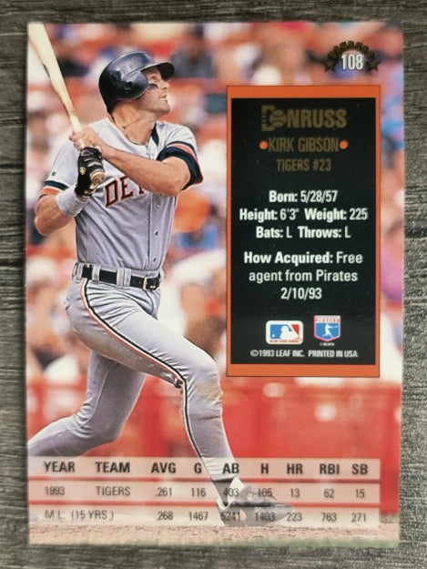 1994 Donruss #108 Kirk Gibson