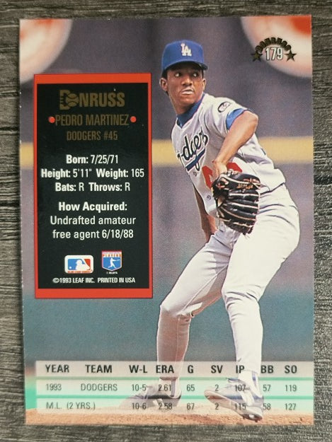 1994 Donruss #179 Pedro Martinez