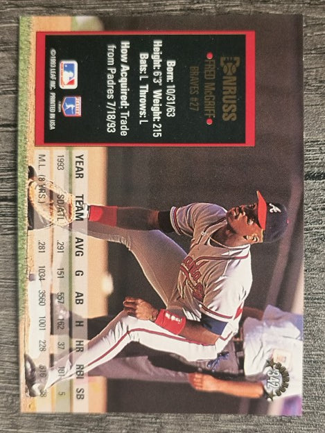 1994 Donruss #342 Fred McGriff