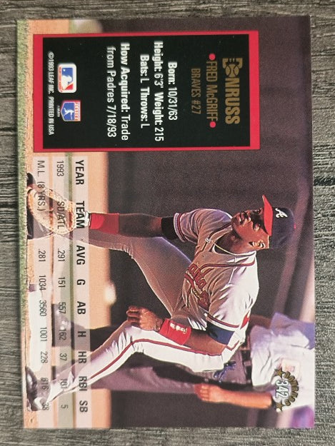 1994 Donruss #342 Fred McGriff