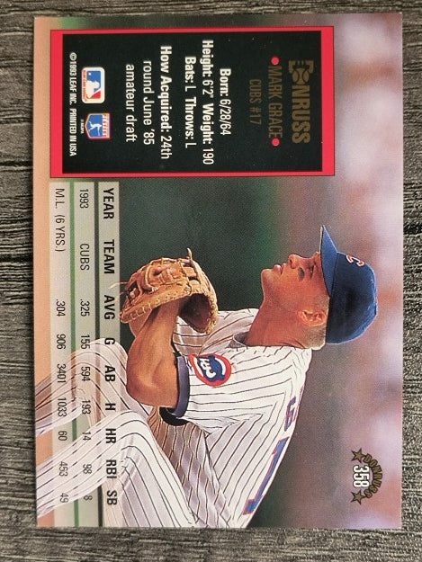 1994 Donruss #358 Mark Grace