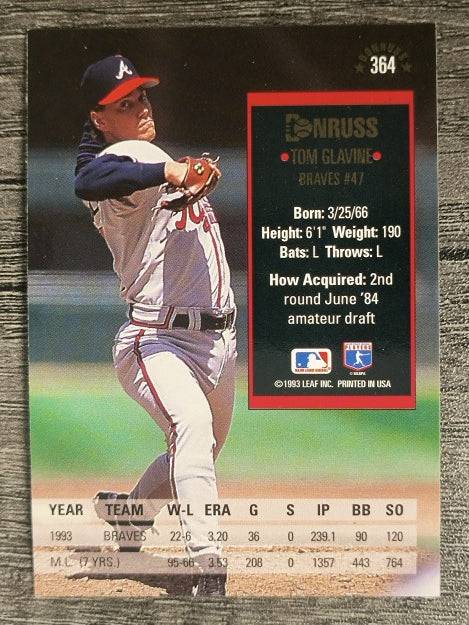 1994 Donruss #364 Tom Glavine