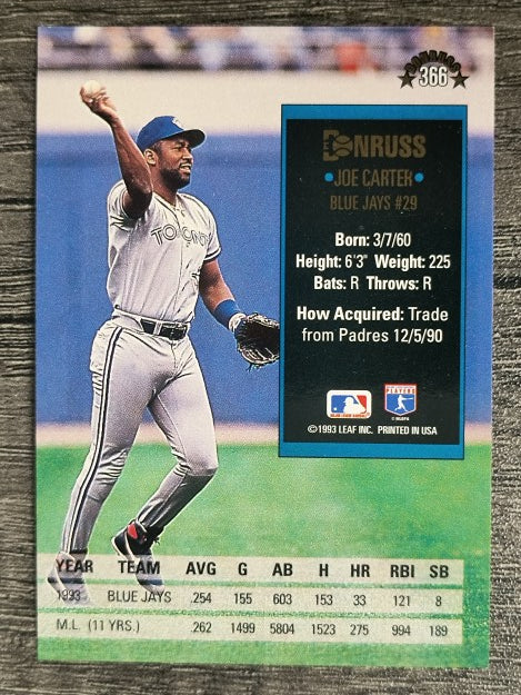 1994 Donruss #366 Joe Carter