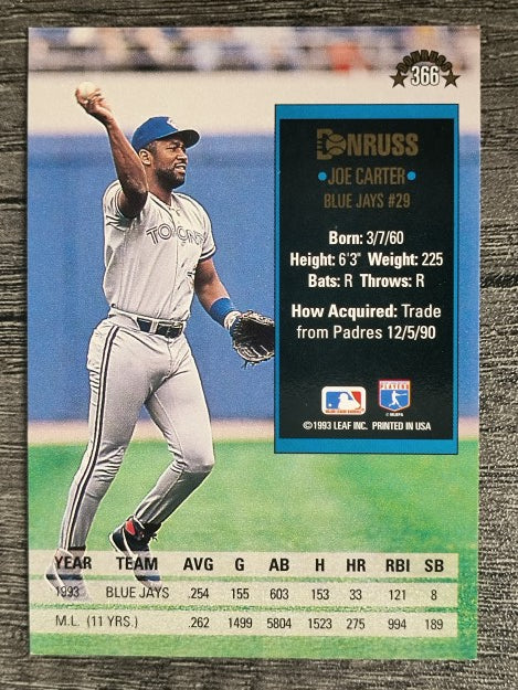1994 Donruss #366 Joe Carter