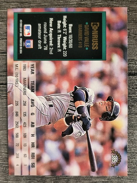 1994 Donruss #385 David Valle