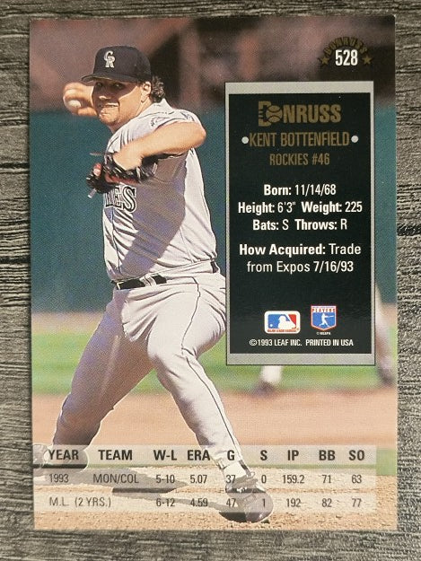 1994 Donruss #528 Kent Bottenfield