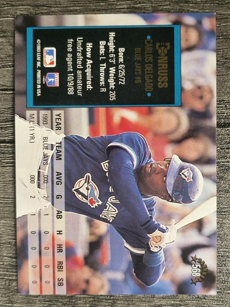 1994 Donruss #568 Carlos Delgado