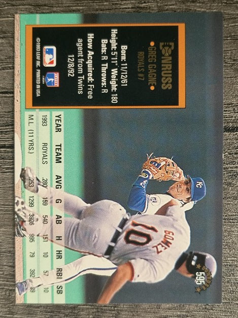 1994 Donruss #595 Greg Gagne