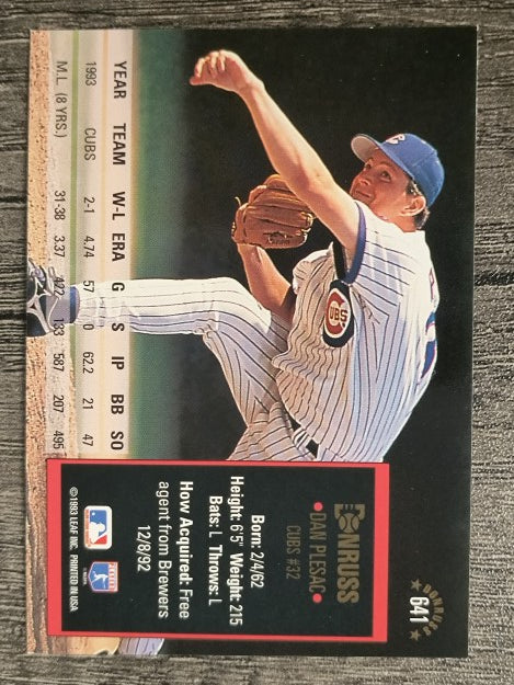 1994 Donruss #641 Dan Plesac