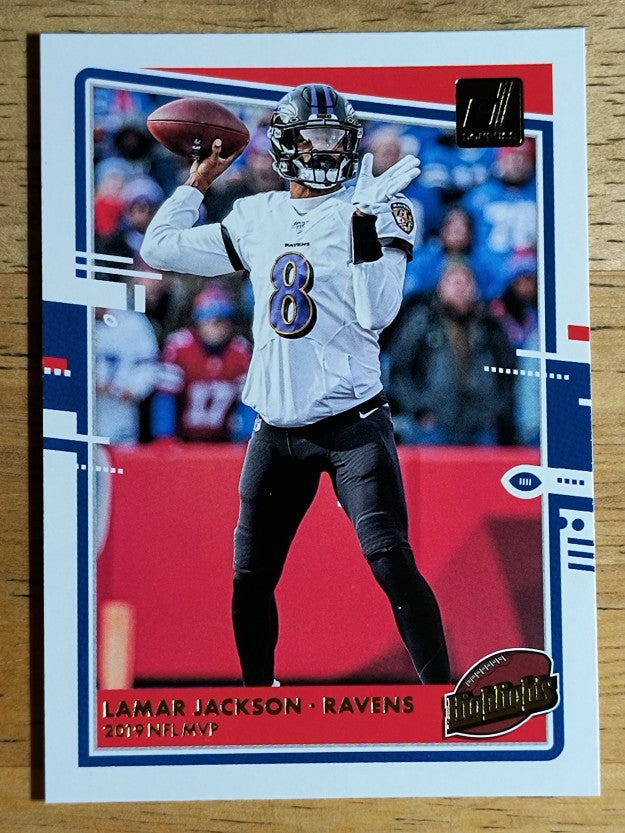 2020 Donruss Highlights #2 Lamar Jackson