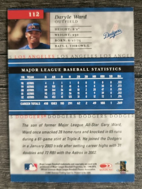 2003 Donruss Elite #112 Daryle Ward