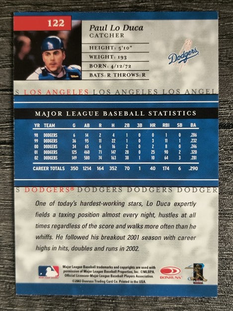 2003 Donruss Elite #122 Paul Lo Duca