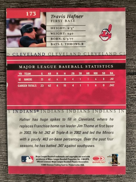 2003 Donruss Elite #173 Travis Hafner