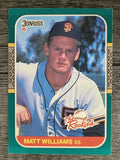 1987 Donruss Rookies #45 Matt Williams XRC (NM)
