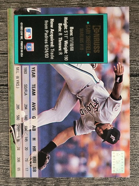 1994 Donruss Special Edition #5 Gary Sheffield