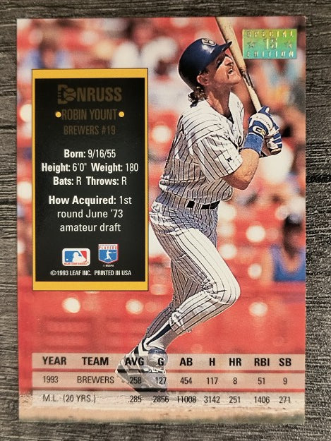 1994 Donruss Special Edition #15 Robin Yount (NM)