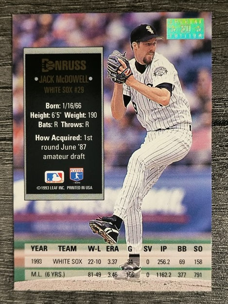 1994 Donruss Special Edition #20 Jack McDowell