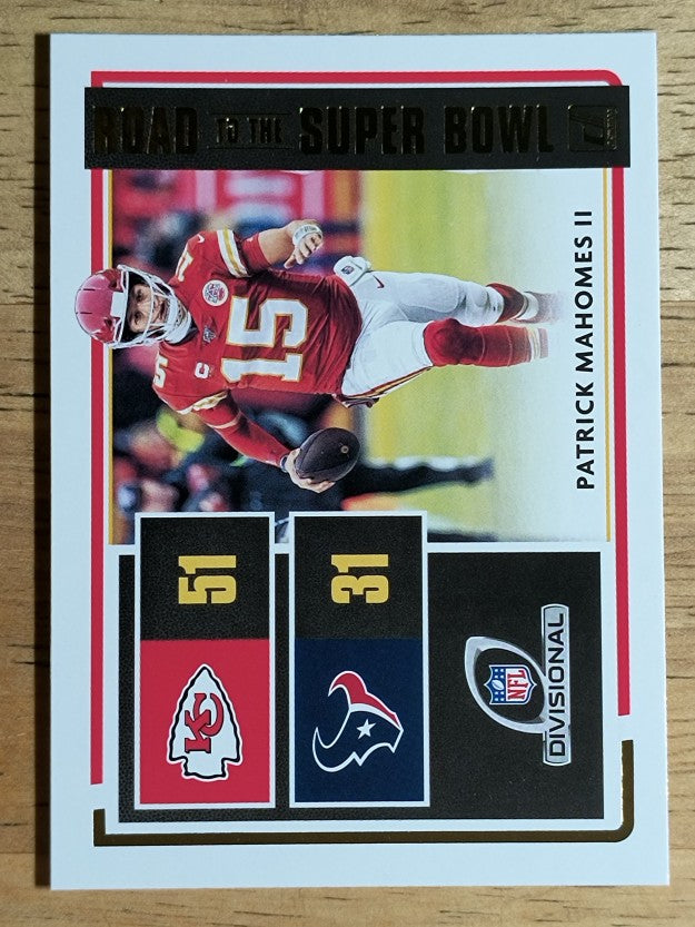 2020 Donruss Road to the Super Bowl Divisional Round #3 Patrick Mahomes II