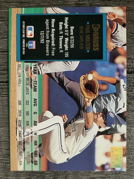 1994 Donruss Special Edition #24 Paul Molitor