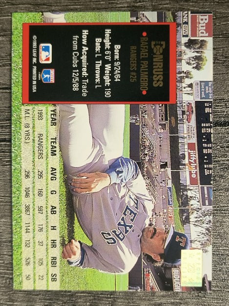 1994 Donruss Special Edition #26 Rafael Palmeiro