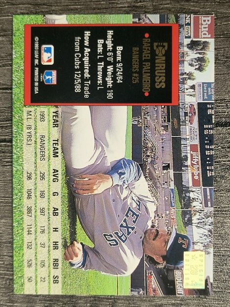 1994 Donruss Special Edition #26 Rafael Palmeiro
