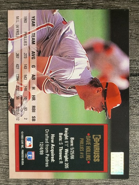 1994 Donruss Special Edition #29 Dave Hollins