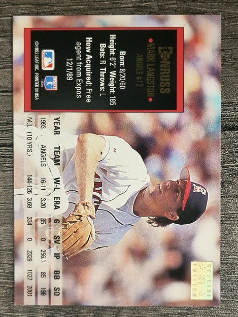 1994 Donruss Special Edition #31 Mark Langston