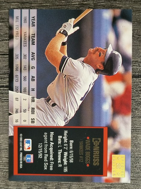 1994 Donruss Special Edition #36 Wade Boggs