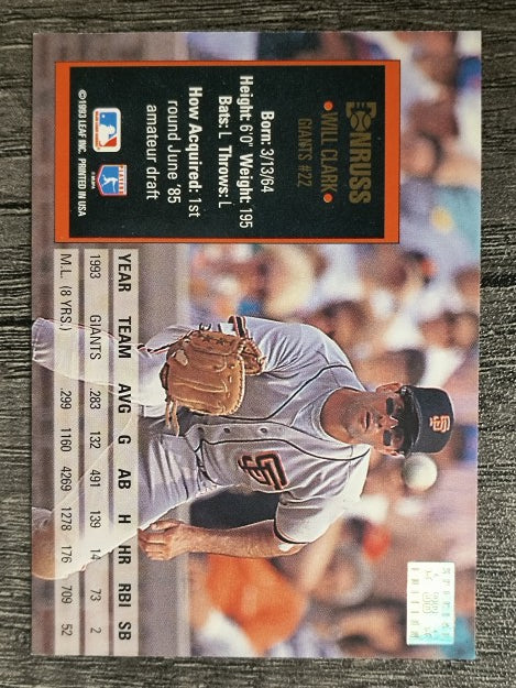 1994 Donruss Special Edition #38 Will Clark