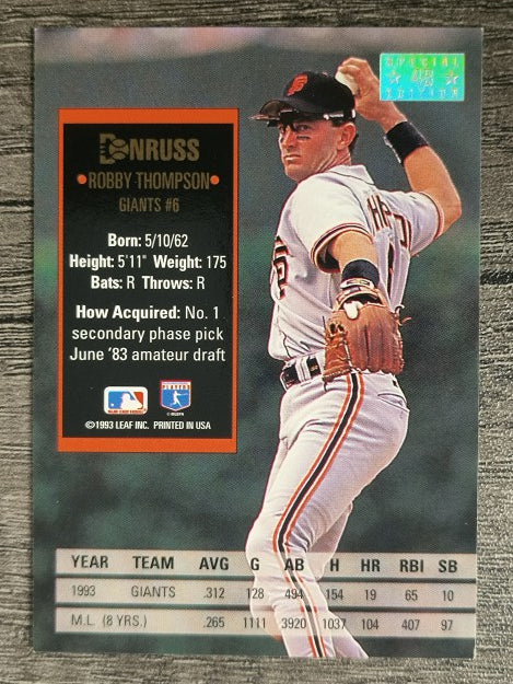 1994 Donruss Special Edition #48 Robby Thompson