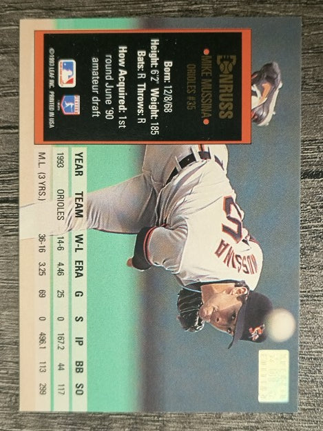 1994 Donruss Special Edition #51 Mike Mussina