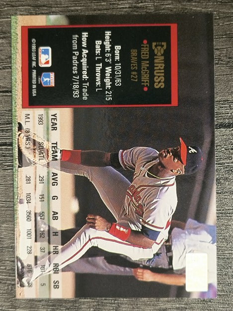 1994 Donruss Special Edition #62 Fred McGriff
