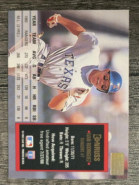 1994 Donruss Special Edition #96 Ivan Rodriguez
