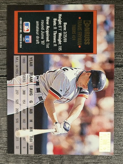 1994 Donruss Special Edition #98 Travis Fryman