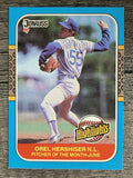 1987 Donruss Highlights #13 Orel Hershiser