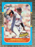 1987 Donruss Highlights #24 Frank Viola
