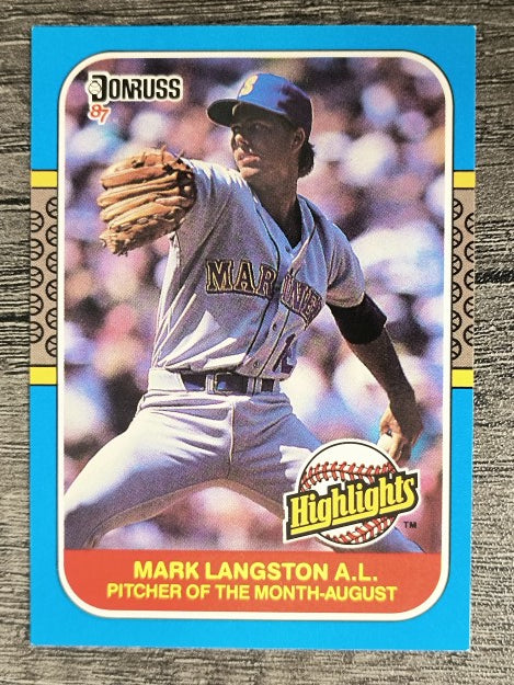 1987 Donruss Highlights #34 Mark Langston