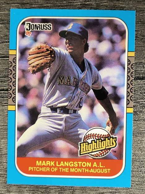 1987 Donruss Highlights #34 Mark Langston