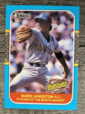 1987 Donruss Highlights #34 Mark Langston