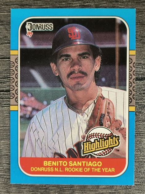 1987 Donruss Highlights #55 Benito Santiago