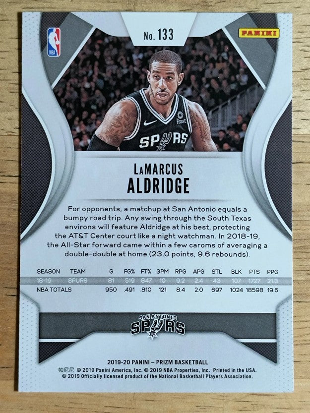 2019-20 Panini Prizm #133 LaMarcus Aldridge