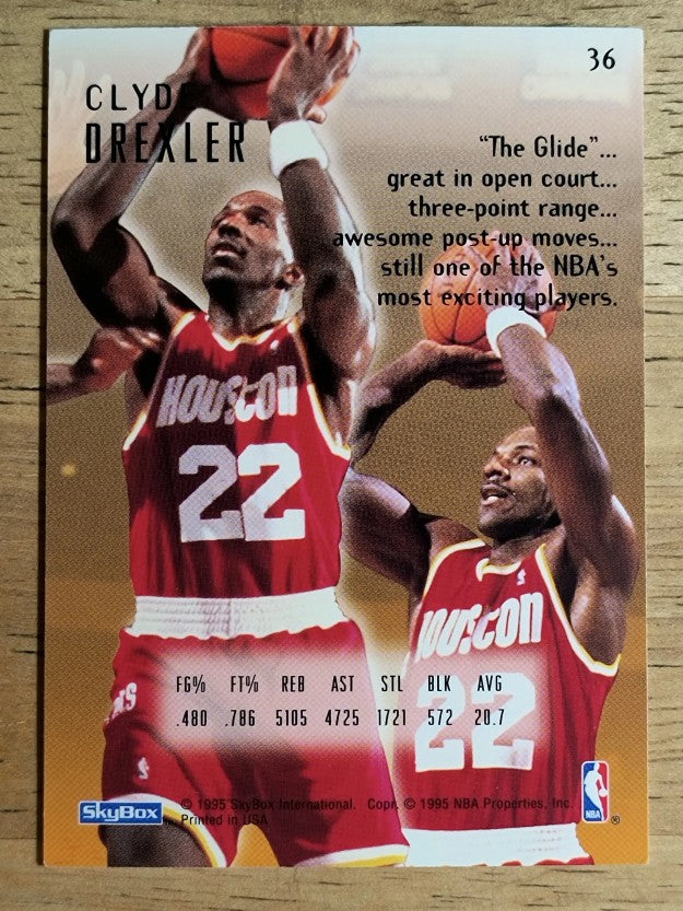 1994-95 Emotion #36 Clyde Drexler