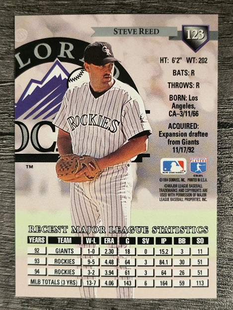 1995 Donruss #123 Steve Reed