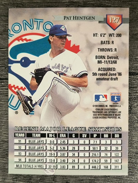 1995 Donruss #127 Pat Hentgen